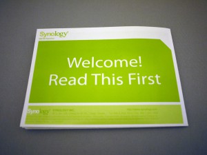 DiskStation 412+　同梱物　最初に読んでね（英語）